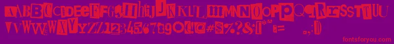 fuente Kingsofpacifica – Fuentes Rojas Sobre Fondo Morado