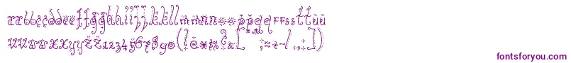 Sunflowe-fontti – violetit fontit valkoisella taustalla