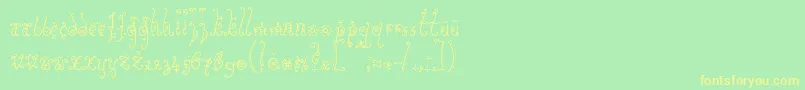 Sunflowe Font – Yellow Fonts on Green Background