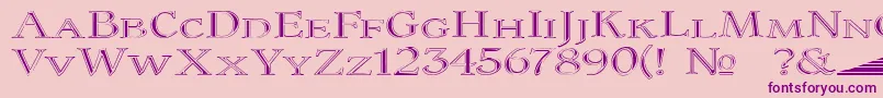 ColtaineNo1 Font – Purple Fonts on Pink Background