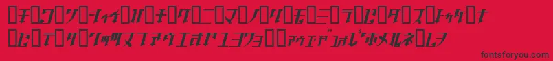 Golgoj Font – Black Fonts on Red Background