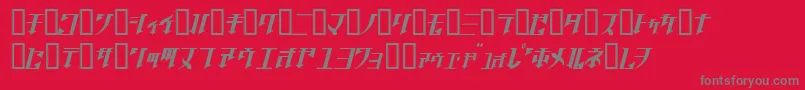 Golgoj Font – Gray Fonts on Red Background