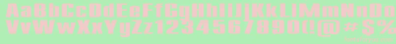 Подробнее о шрифте Compact185b Шрифт Compact185b – розовые шрифты на зелёном фоне