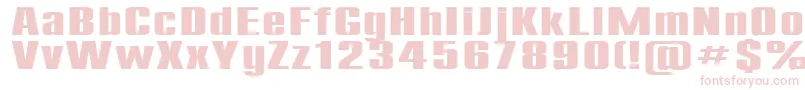 Compact185b-fontti – vaaleanpunaiset fontit valkoisella taustalla