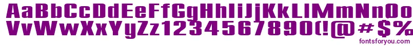 Compact185b Font – Purple Fonts on White Background