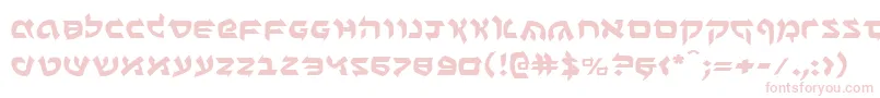 フォントBenZionExpanded – ピンクのフォント