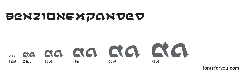 BenZionExpanded Font Sizes