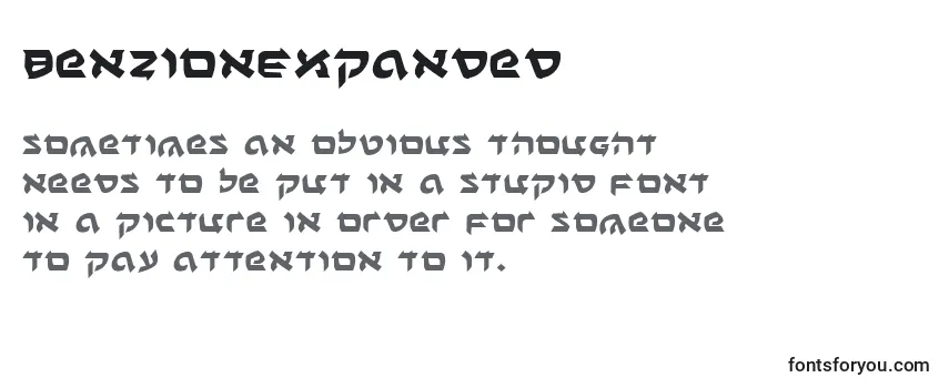 Review of the BenZionExpanded Font