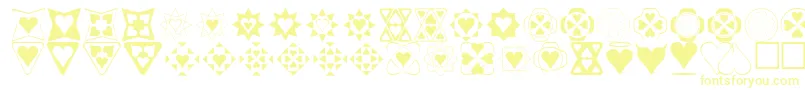 Heart Things Font – Yellow Fonts