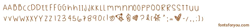 Seagreen Font – Brown Fonts on White Background