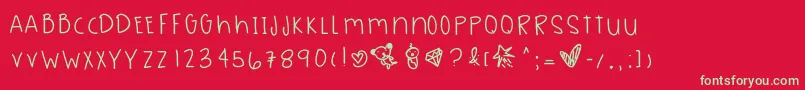 Seagreen Font – Green Fonts on Red Background