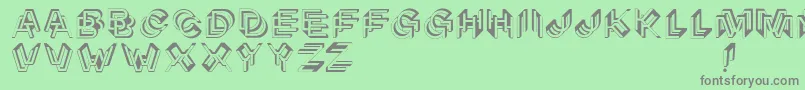 Architypogra Font – Gray Fonts on Green Background