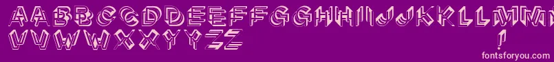 Architypogra Font – Pink Fonts on Purple Background