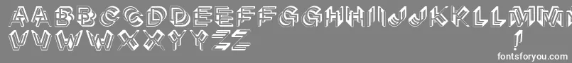 fuente Architypogra – Fuentes Blancas Sobre Fondo Gris