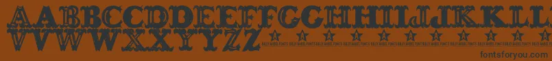 Bonesoup Font – Black Fonts on Brown Background