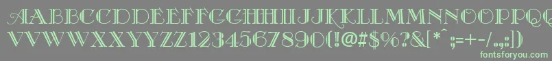 More about CafeDeFranceDeco Font CafeDeFranceDeco Font – Green Fonts on Gray Background