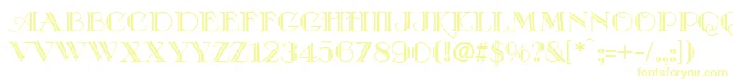 CafeDeFranceDeco Font – Yellow Fonts