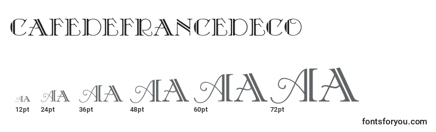 CafeDeFranceDeco Font Sizes
