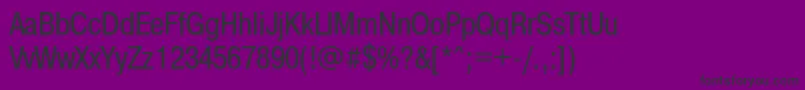 Pragmaticacondtt-fontti – mustat fontit violetilla taustalla