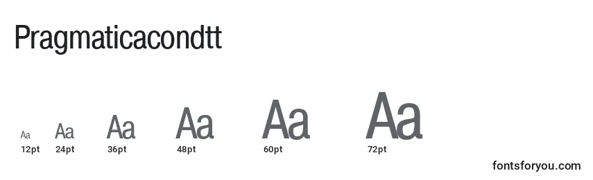 Pragmaticacondtt Font Sizes
