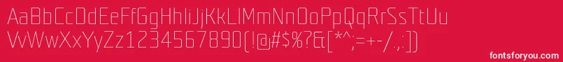 Teutonweiss Font – White Fonts on Red Background