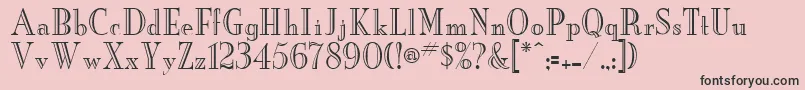 MonaLisaRecutitcNormal Font – Black Fonts on Pink Background