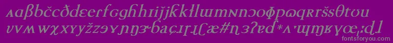 En savoir plus sur la police TechphoneticBoldItalic Police TechphoneticBoldItalic – polices grises sur fond violet