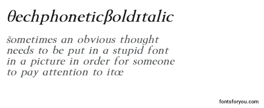 TechphoneticBoldItalic Font