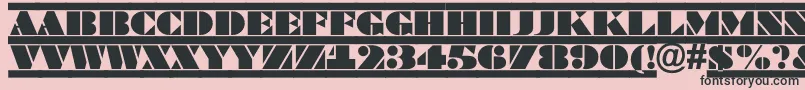 fuente ABraggatituldcfr – Fuentes Negras Sobre Fondo Rosa