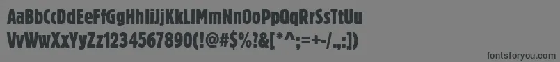 Blockdregextcon Font – Black Fonts on Gray Background