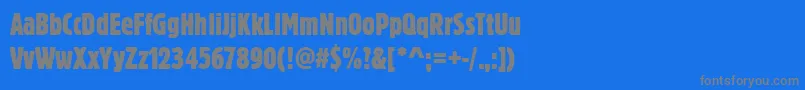 fuente Blockdregextcon – Fuentes Grises Sobre Fondo Azul
