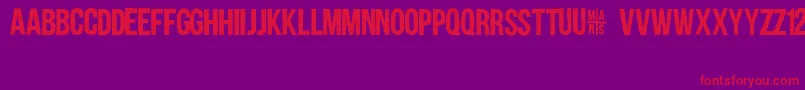 AForA Font – Red Fonts on Purple Background