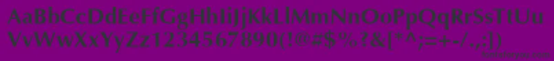 OptimaLtBold Font – Black Fonts on Purple Background
