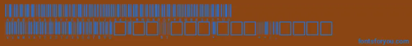 Шрифт V100020 – синие шрифты на коричневом фоне