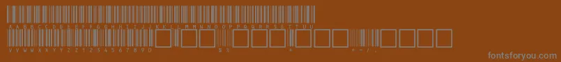 フォントV100020 – 茶色の背景に灰色の文字