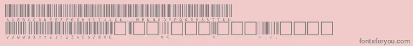 フォントV100020 – ピンクの背景に灰色の文字
