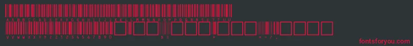 Шрифт V100020 – красные шрифты на чёрном фоне
