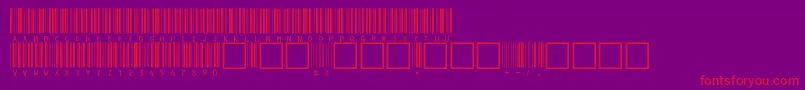 V100020 Font – Red Fonts on Purple Background