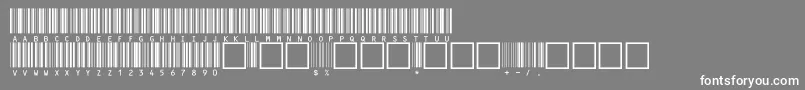 V100020 Font – White Fonts on Gray Background