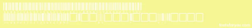 フォントV100020 – 黄色い背景に白い文字