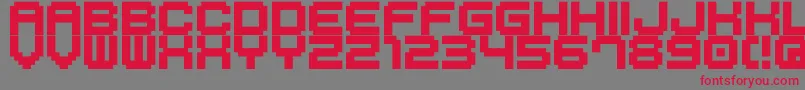 M41Lovebit Font – Red Fonts on Gray Background