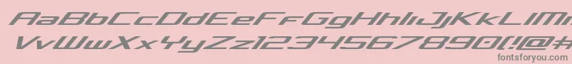 Concielianexpandital-Schriftart – Graue Schriften auf rosa Hintergrund