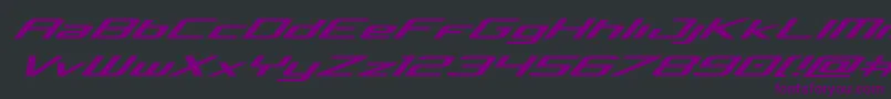 Concielianexpandital Font – Purple Fonts on Black Background