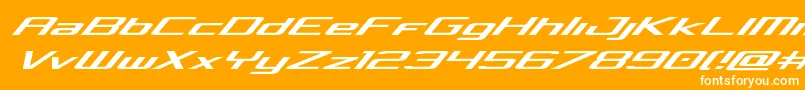 Concielianexpandital Font – White Fonts on Orange Background