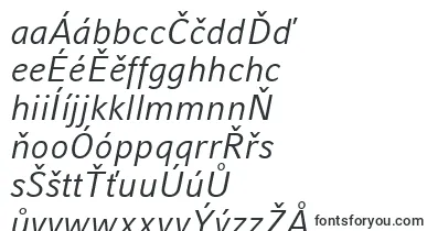 CompatilFactLtComItalic font – czech Fonts