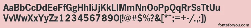 NewspapercBold Font – Black Fonts on Pink Background
