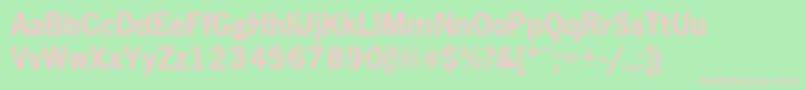 NewspapercBold Font – Pink Fonts on Green Background