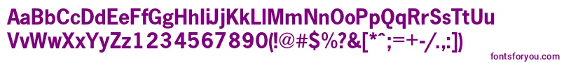 NewspapercBold Font – Purple Fonts on White Background