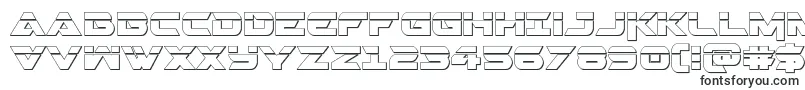 Шрифт Gemina23Dlaser – формы шрифтов