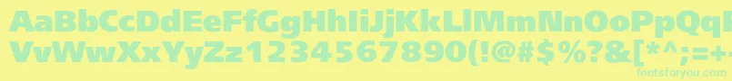 More about Freesetblackc Font Freesetblackc Font – Green Fonts on Yellow Background